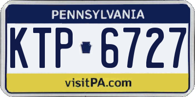 PA license plate KTP6727