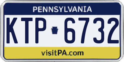 PA license plate KTP6732