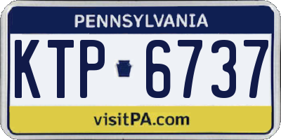PA license plate KTP6737
