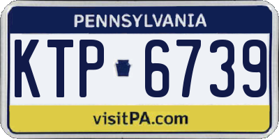 PA license plate KTP6739