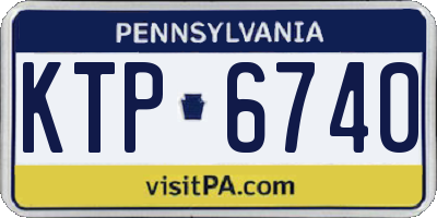 PA license plate KTP6740