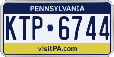 PA license plate KTP6744