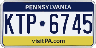 PA license plate KTP6745