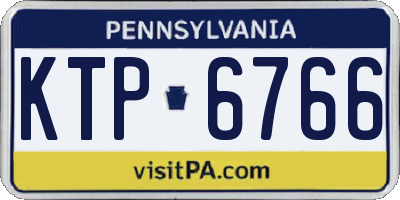 PA license plate KTP6766