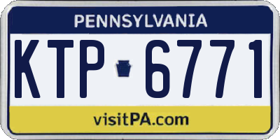 PA license plate KTP6771