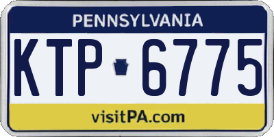 PA license plate KTP6775