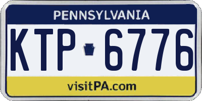 PA license plate KTP6776