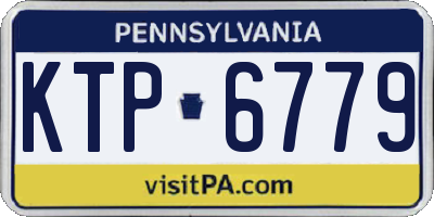 PA license plate KTP6779