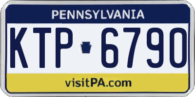 PA license plate KTP6790