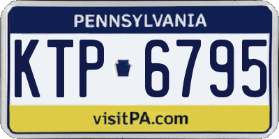 PA license plate KTP6795