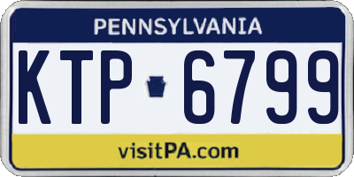 PA license plate KTP6799