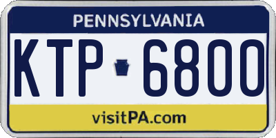 PA license plate KTP6800