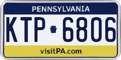 PA license plate KTP6806