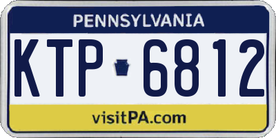 PA license plate KTP6812