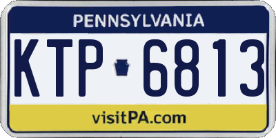 PA license plate KTP6813