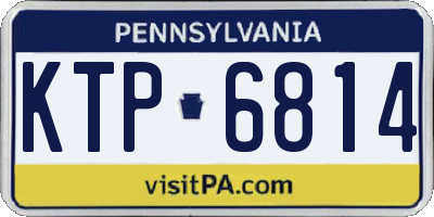 PA license plate KTP6814