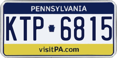 PA license plate KTP6815