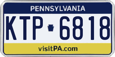 PA license plate KTP6818
