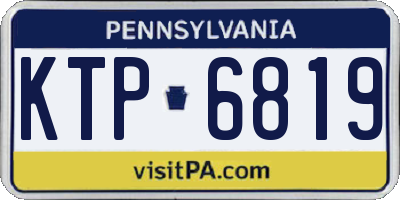 PA license plate KTP6819