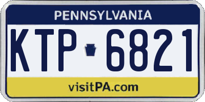 PA license plate KTP6821