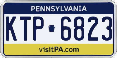 PA license plate KTP6823