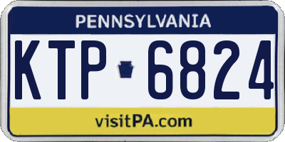 PA license plate KTP6824