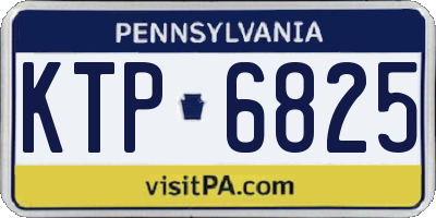PA license plate KTP6825
