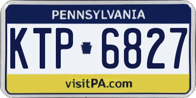 PA license plate KTP6827