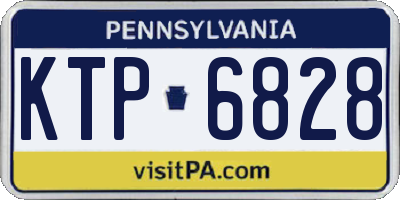 PA license plate KTP6828