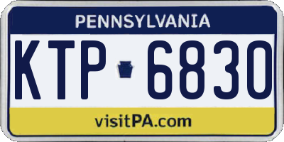 PA license plate KTP6830