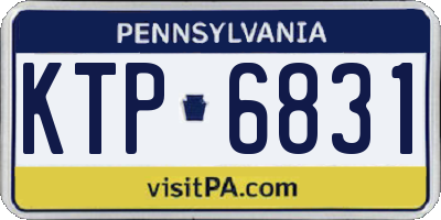 PA license plate KTP6831