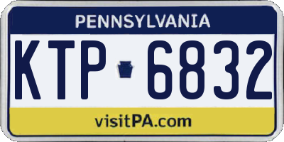 PA license plate KTP6832