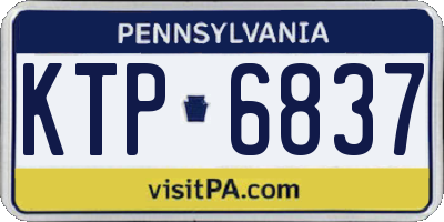 PA license plate KTP6837