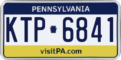 PA license plate KTP6841