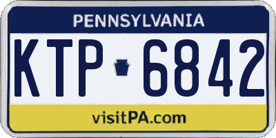 PA license plate KTP6842