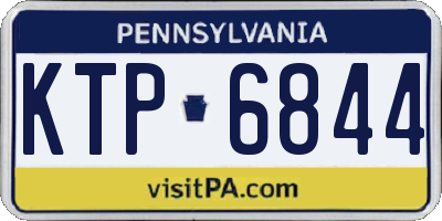 PA license plate KTP6844