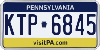 PA license plate KTP6845
