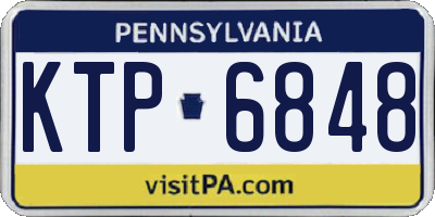 PA license plate KTP6848