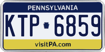PA license plate KTP6859