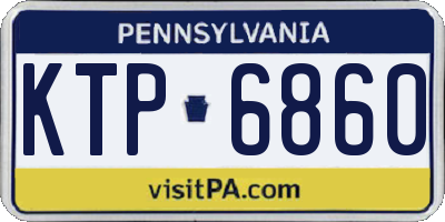 PA license plate KTP6860