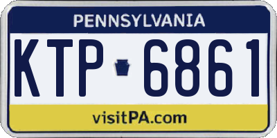 PA license plate KTP6861