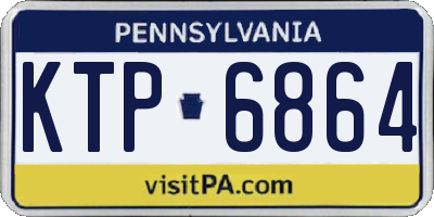 PA license plate KTP6864
