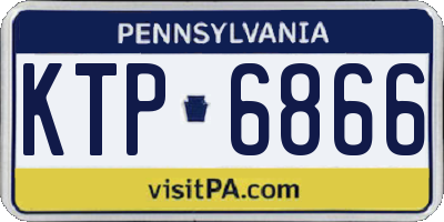 PA license plate KTP6866
