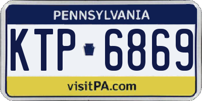 PA license plate KTP6869