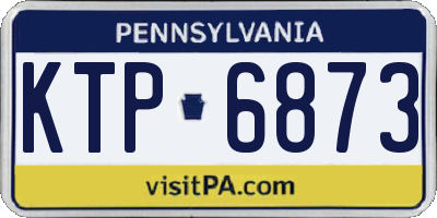 PA license plate KTP6873