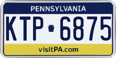 PA license plate KTP6875