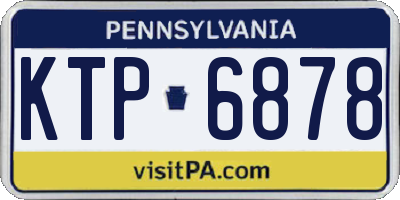 PA license plate KTP6878