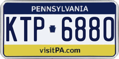 PA license plate KTP6880