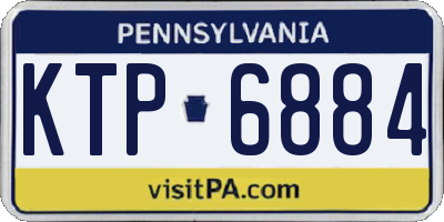 PA license plate KTP6884