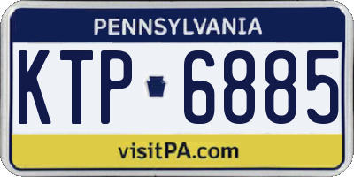 PA license plate KTP6885